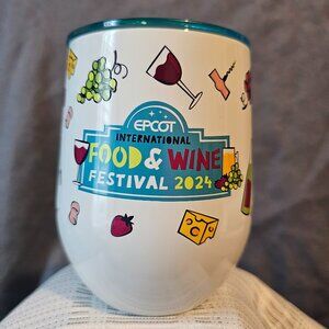 2024 EPCOT International Food & Wine Festival stemless wine glass tumbler